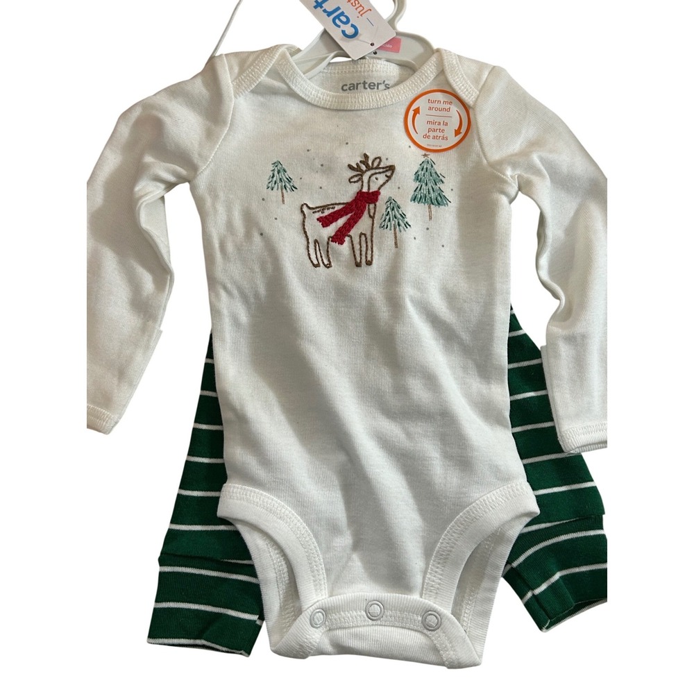 Carter's  Baby Boy Reindeer Christmas Outfit. 2 Piece Set‎